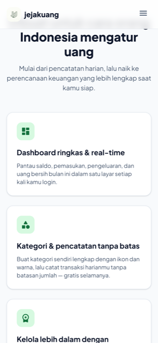 Ringkasan fitur utama — mobile